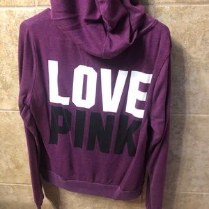 Purple Victoria’s Secret PINK zip hoodie